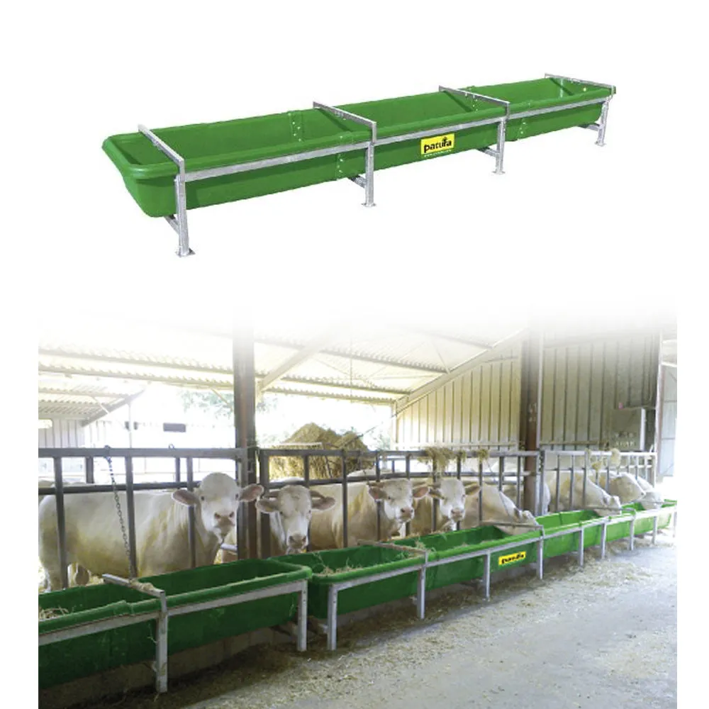 Beikircher Grünland Mangiatoia Plastica Bovini 3-6 m con Scarico