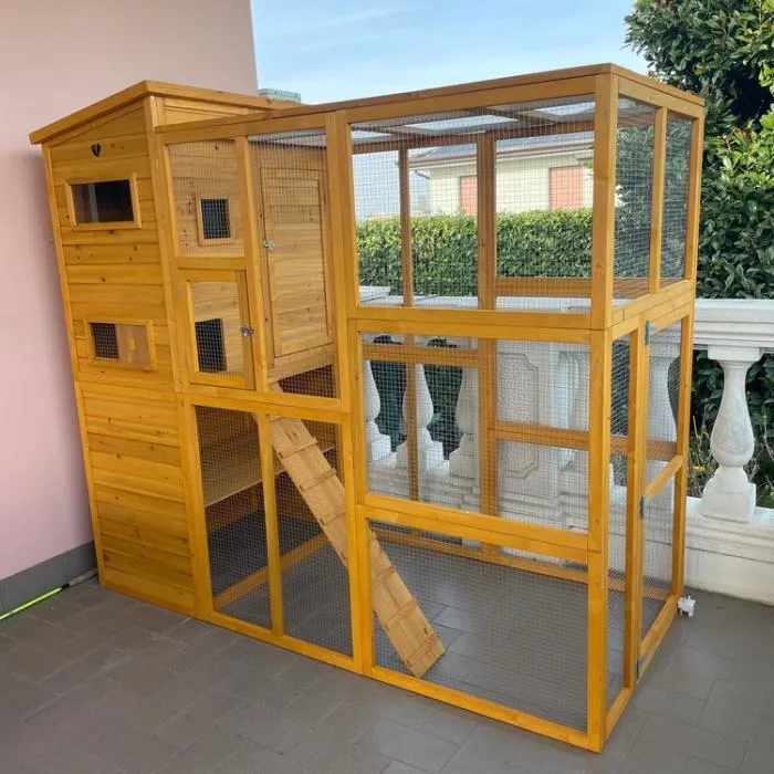 Il Verde Mondo Figaro Cuccia Gatti Esterno 195x94x175