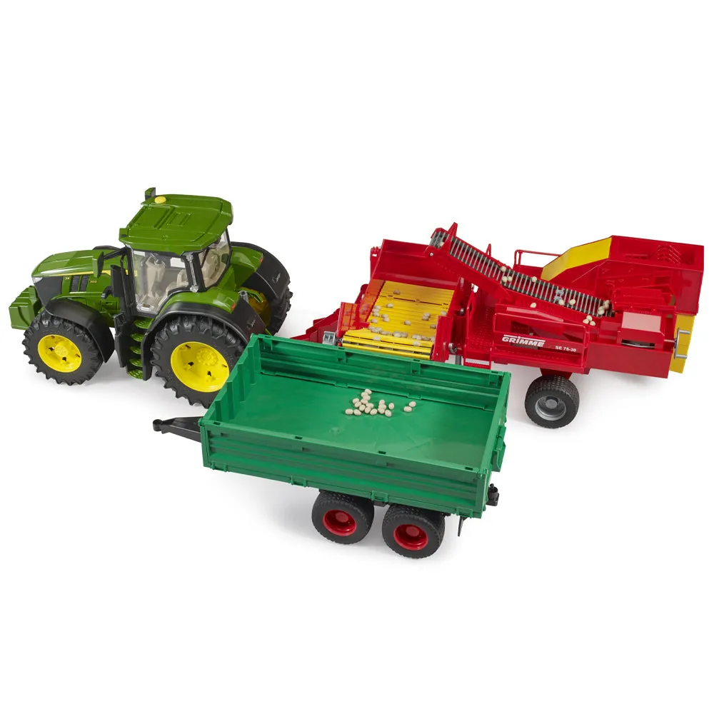 Grimme SE 75-30 scavapatate giocattolo 1:16 con patate finte