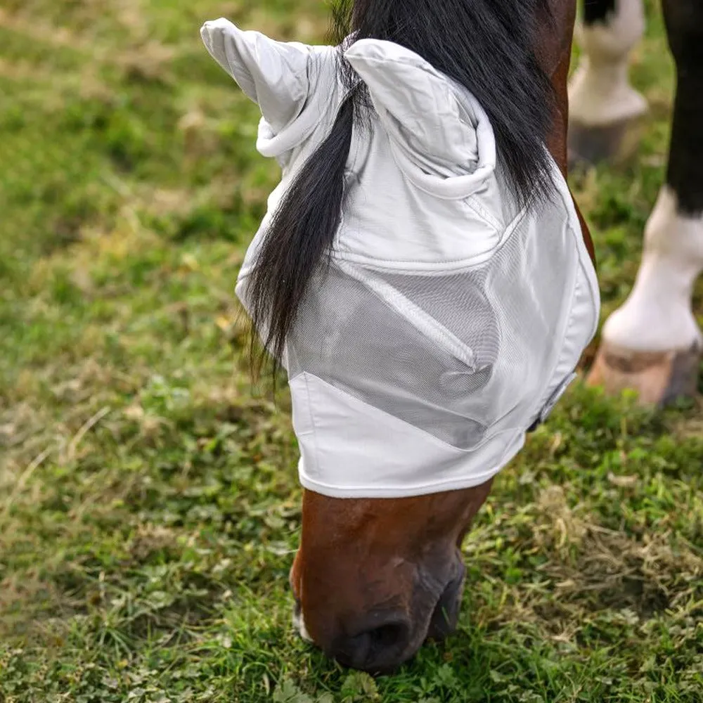 Beikircher Grünland Premium maschera antimosche cavallo nera con orecchie