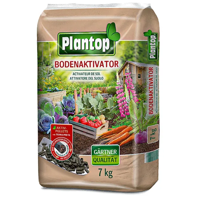 Plantop Bodenaktivator Terra Preta fertilizzante 7 kg pellet