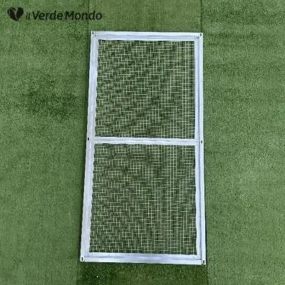 Il Verde Mondo Tetto Rete 96x190 Pannello Gabbia Galline Zincato 1pz