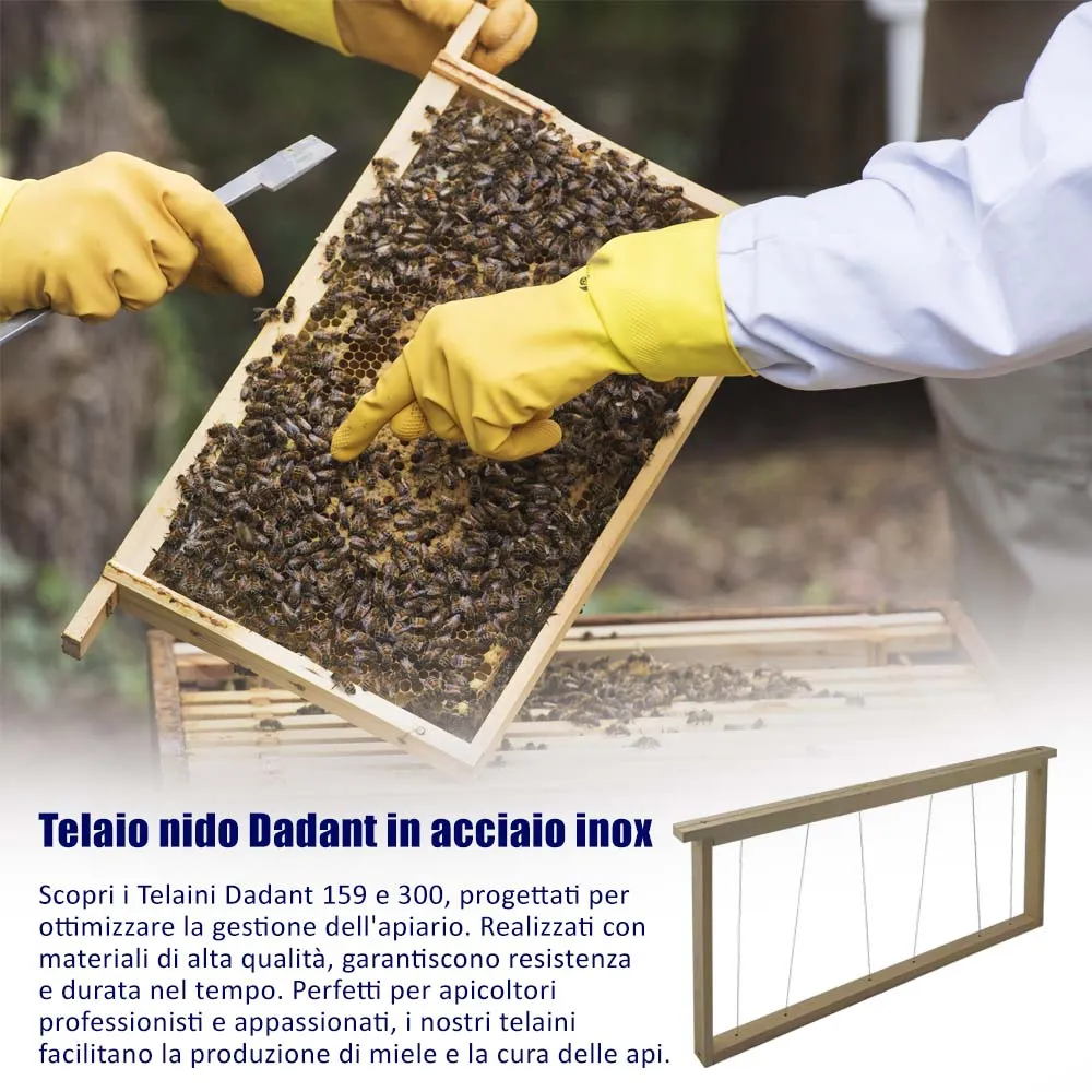 Beikircher Grünland Dadant telaino nido inox resistente