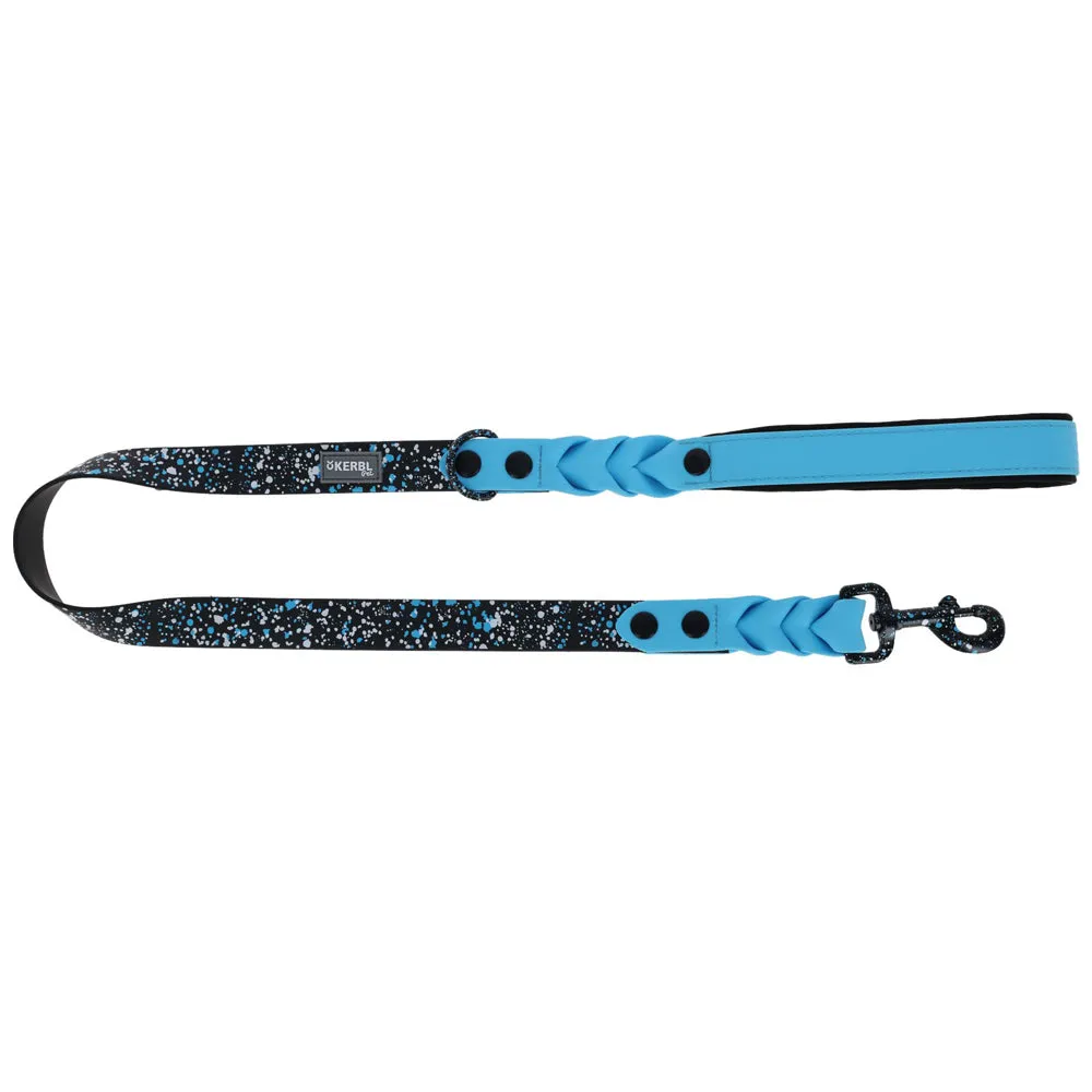 Lima Guinzaglio Cane 100 cm Nero Blu Plastica 25 mm