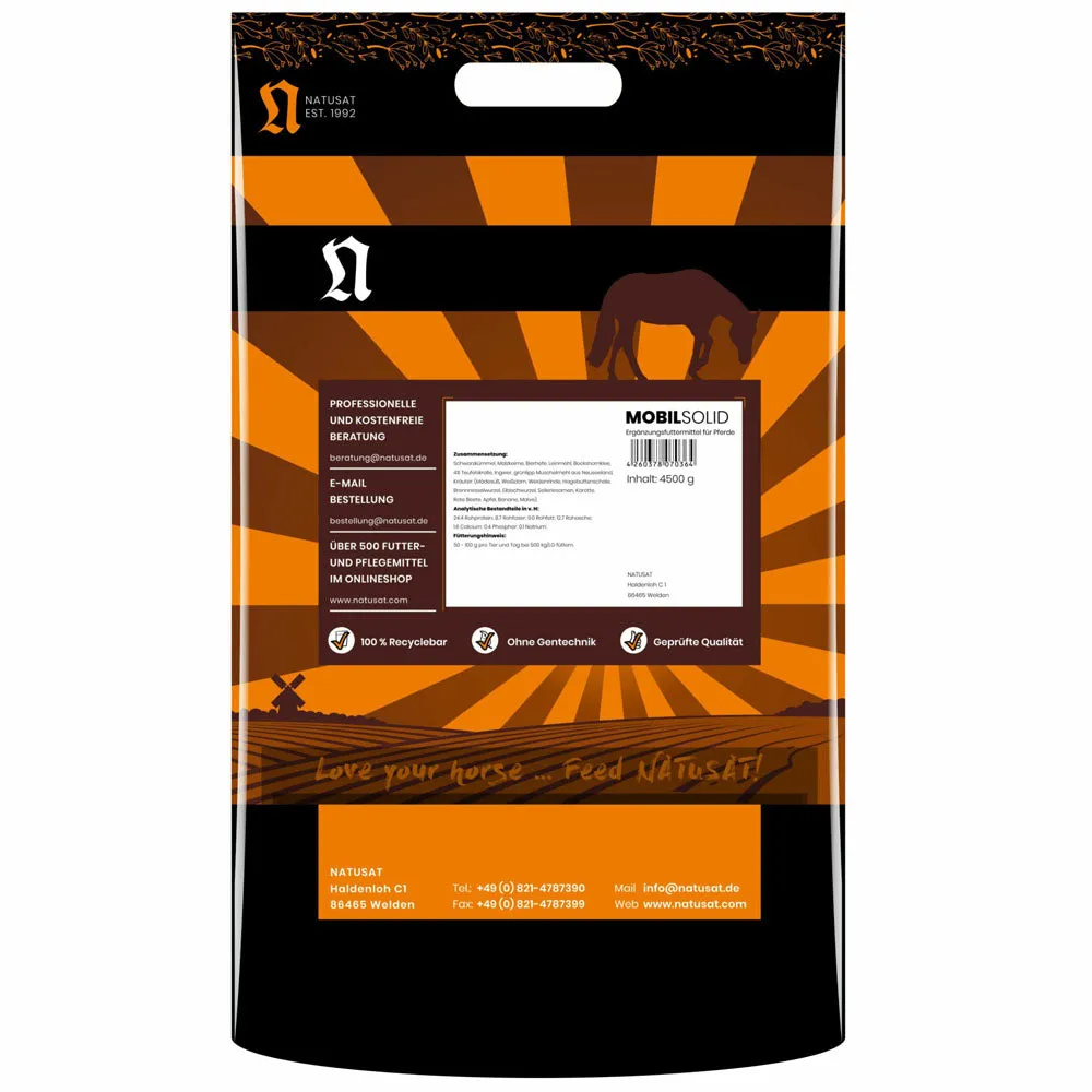 Beikircher Grünland Natusat MobilSolid integratore cavalli 4,5 kg