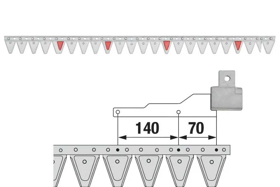 Beikircher Grünland MM ESM Lama Falciatrice 205 cm 30 Denti