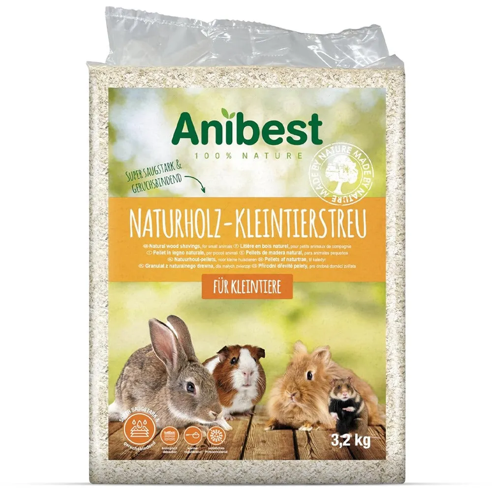Anibest lettiera truciolo roditori 60 L 3,2 kg assorbente