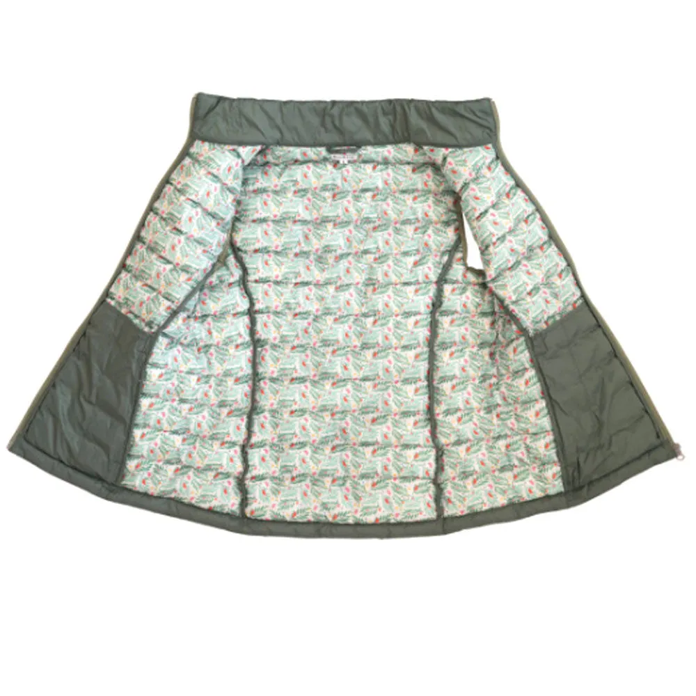 Blackfox Melody gilet piumino donna verde oliva antivento