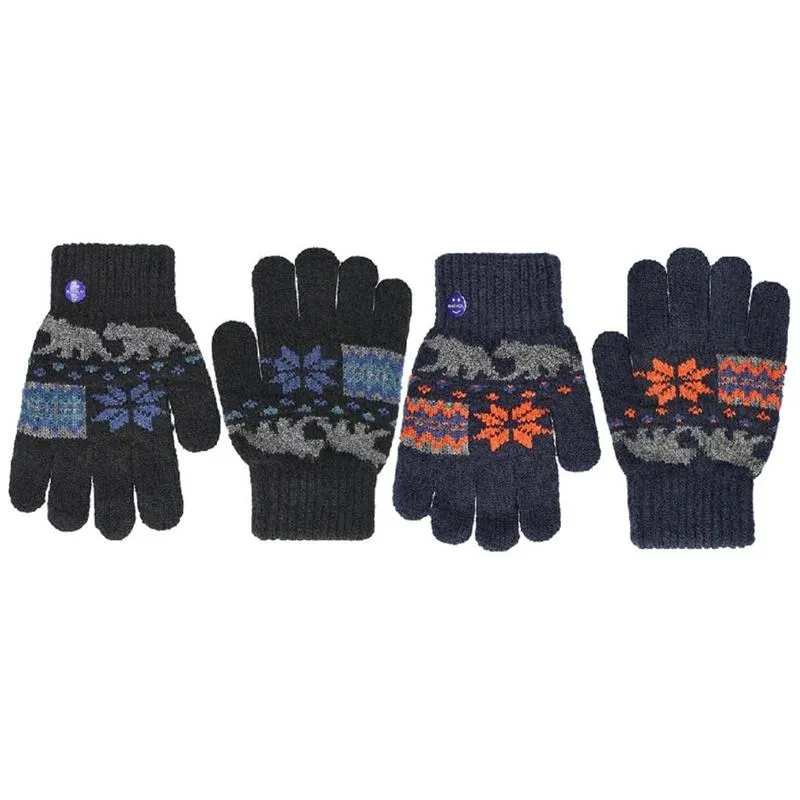 Beikircher guanti bimbi lavoro nero blu fantasia giardino