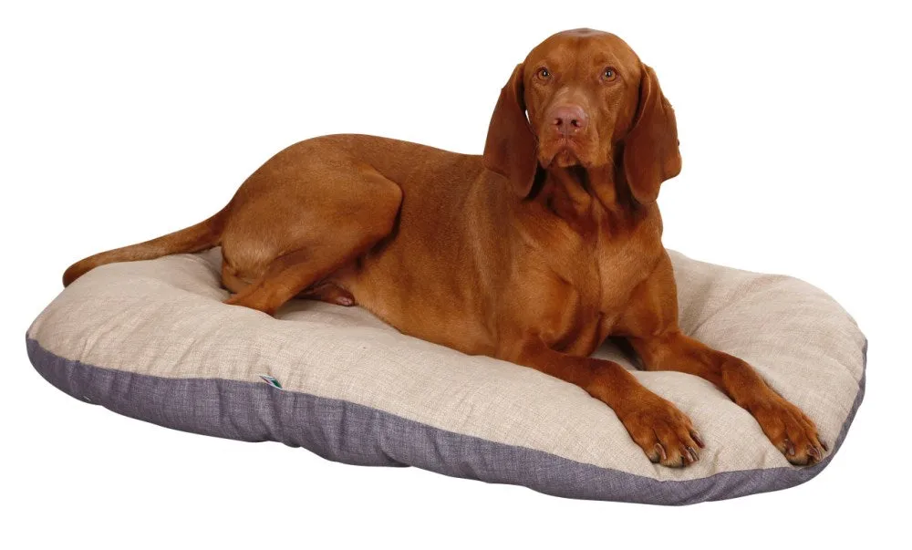 Loneta cuscino cane ovale 92x64 cm beige cotone