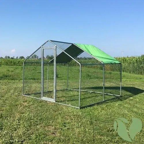 Il Verde Mondo Modello M recinto galline 3x3 m copertura 3x1,5 m