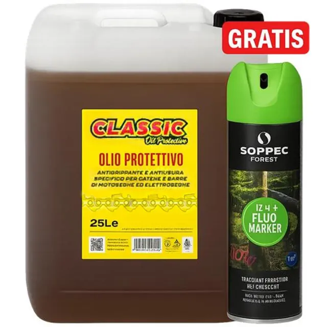 Beikircher Protettivo Classic olio catena motosega 25 litri adesivo