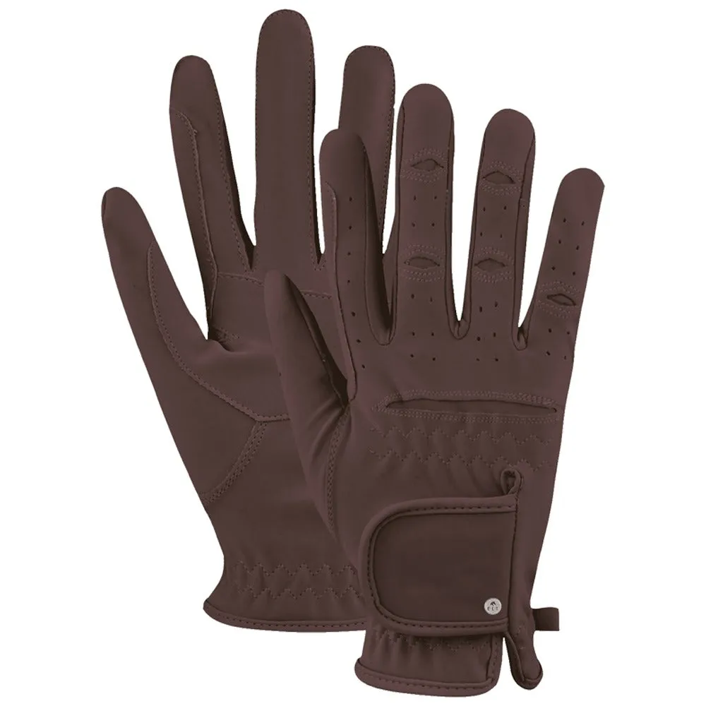 E.L.T. Versatile guanti equitazione neri similscamosciato