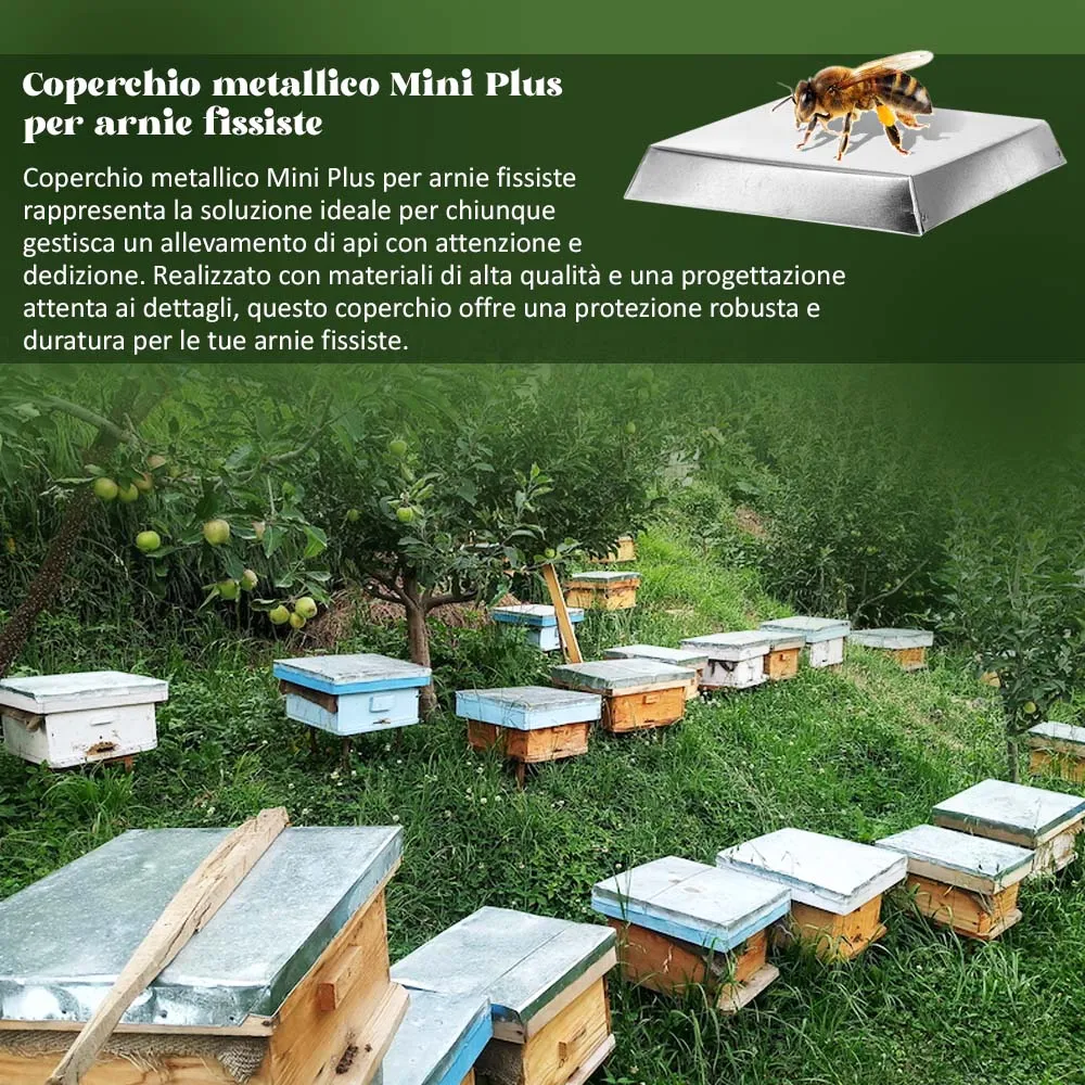Mini Plus coperchio arnia metallo conico 32x32 cm