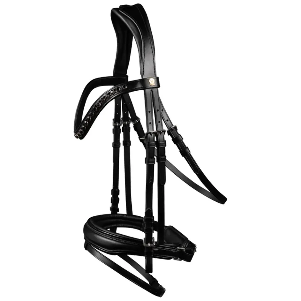 Waldhausen S-Line Blackshine testiera cavallo nera Full