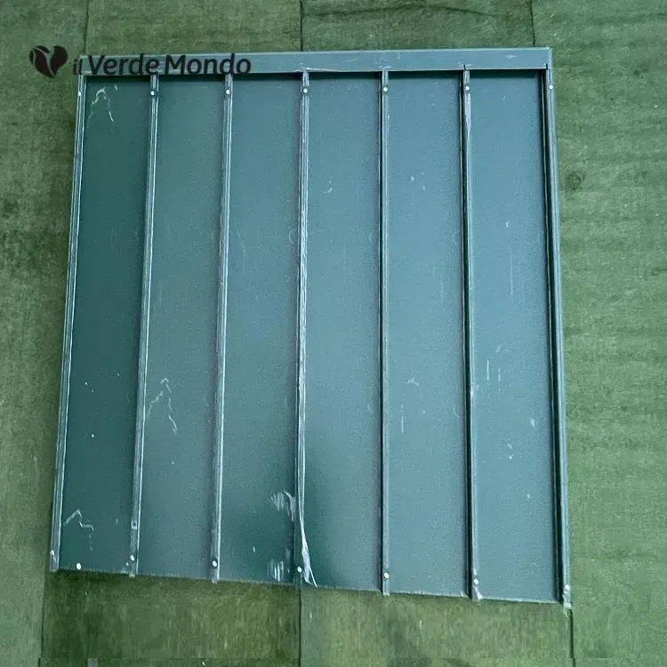 Il Verde Mondo Tetto Modulare Gabbie 2x2 Metallo Verde