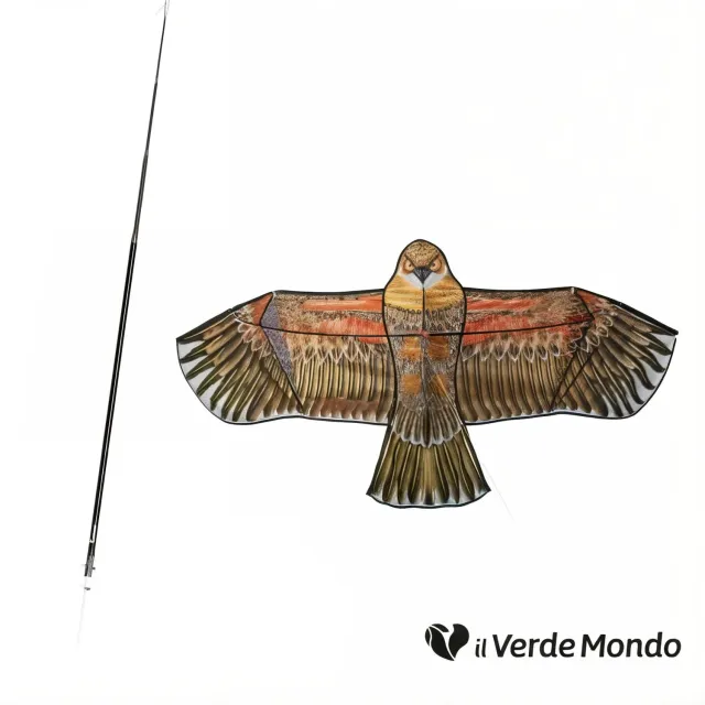 Il Verde Mondo Spaventapasseri Volante Falco dissuasore uccelli 1,75 m