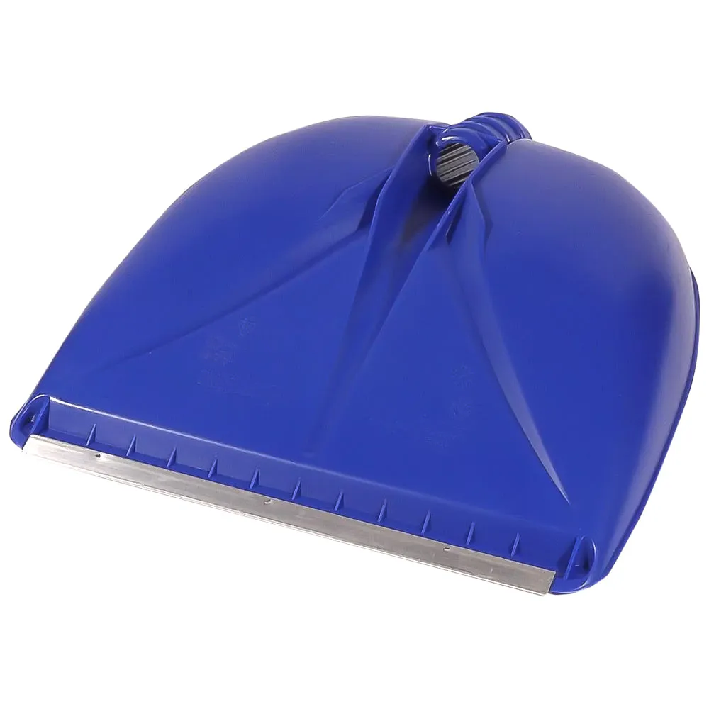Pala plastica blu lama alluminio 395x420 mm mangime neve