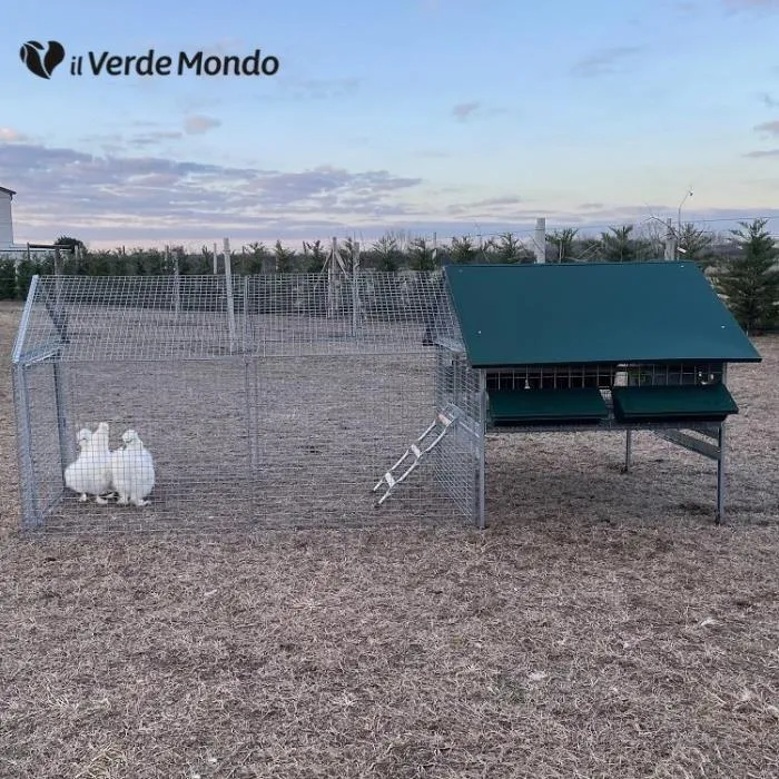 Il Verde Mondo Bantam PLUS pollaio ferro con recinto 2-4 galline