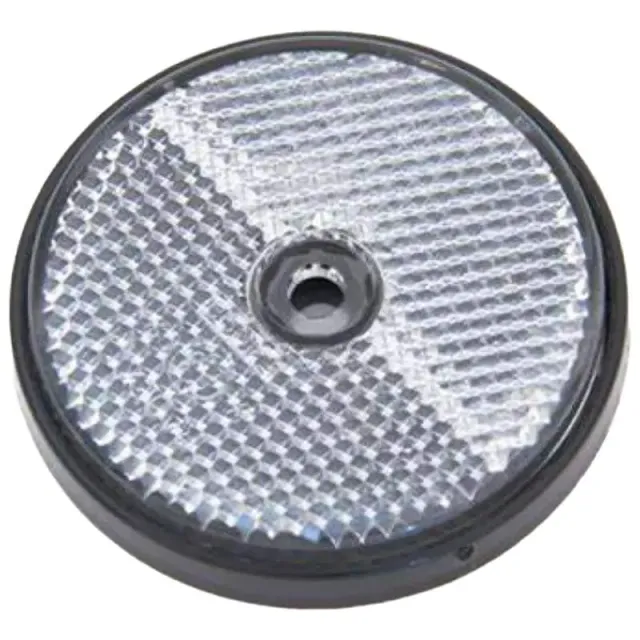 Beikircher Catadiottro rotondo D80 bianco con vite per trattore