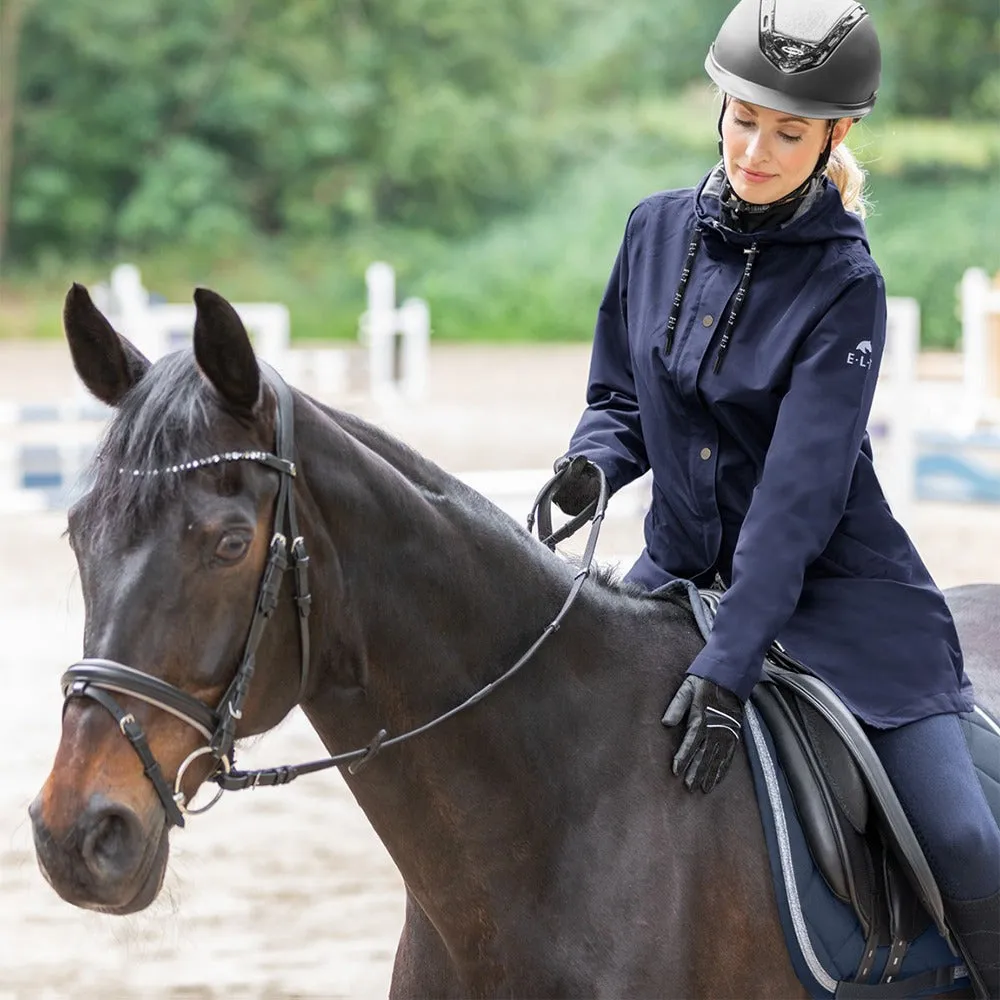Emilia cerata equitazione blu navy impermeabile XS