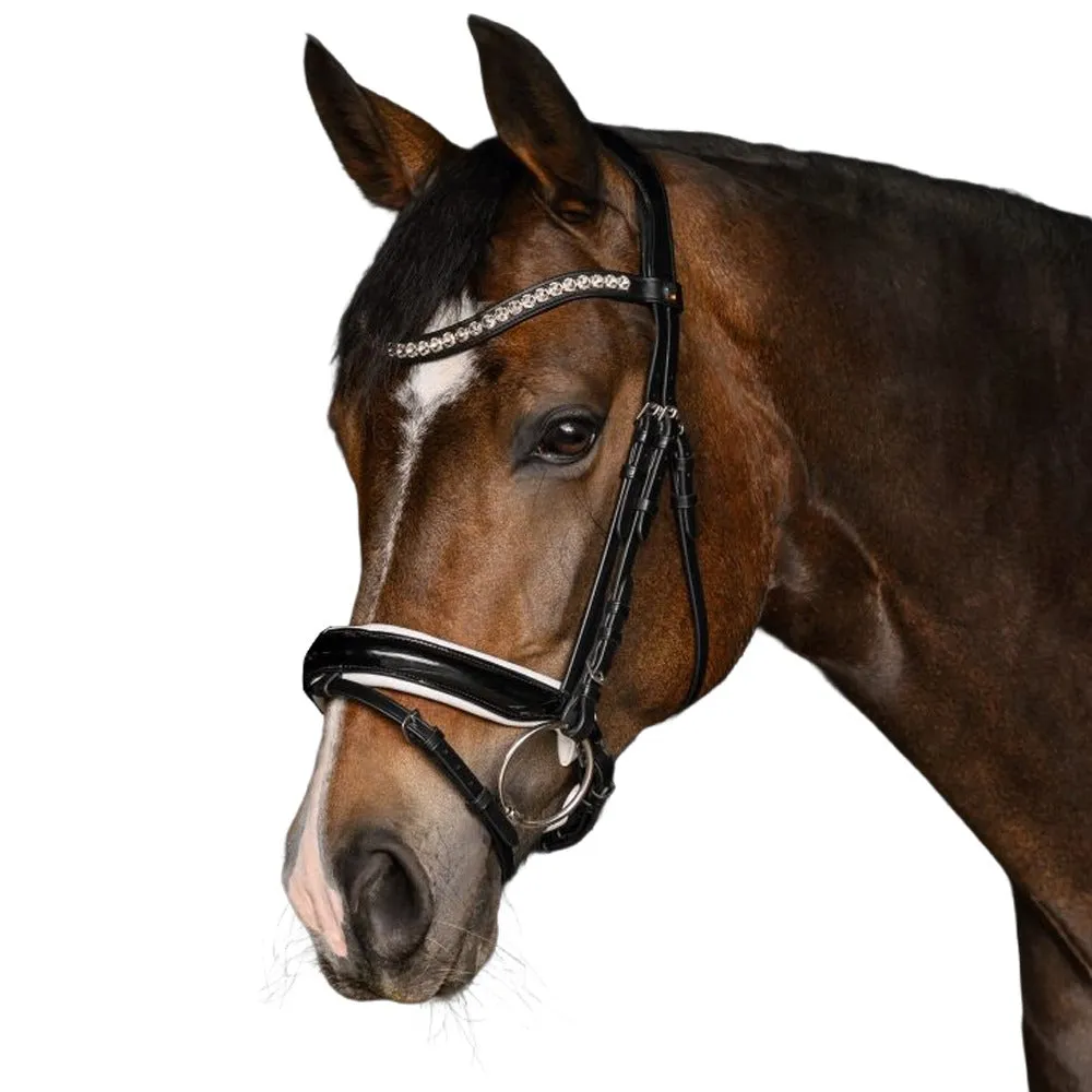 X-Line Evermore testiera cavallo Full nera cristalli