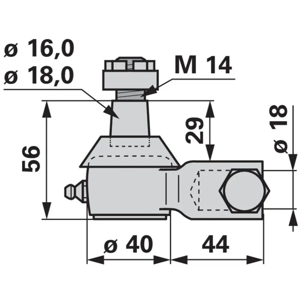ESM 2890090 snodo lama superiore barra falciante