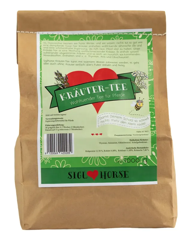 Siglhorse Kräutertee tisana erbe cavalli timo e anice