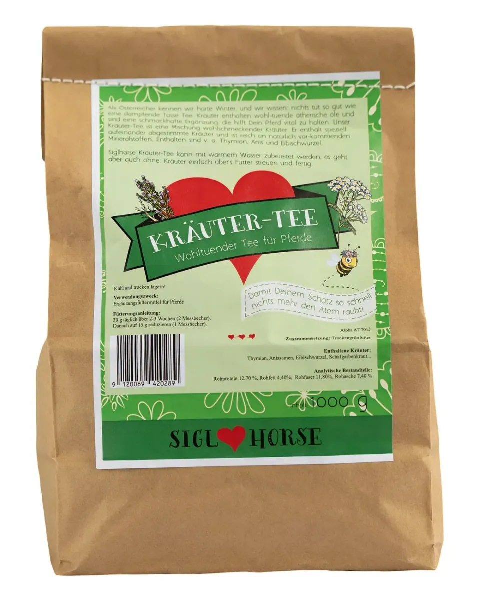 Siglhorse Kräutertee tisana erbe cavalli timo e anice