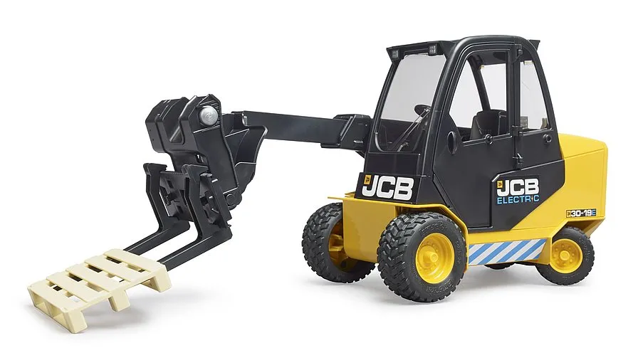 Bruder JCB 30-19E Teletruk Muletto Giocattolo con Pallet 1:16