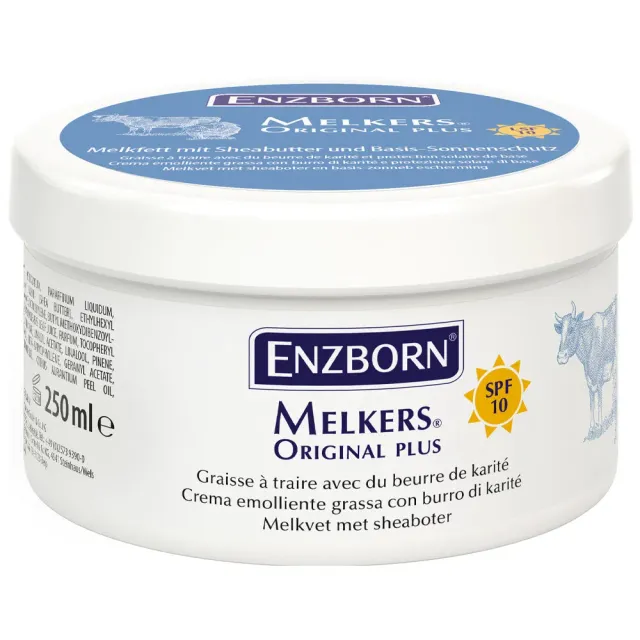 Enzborn Melkers Original Sheabutter Plus grasso pelle 250ml SPF10
