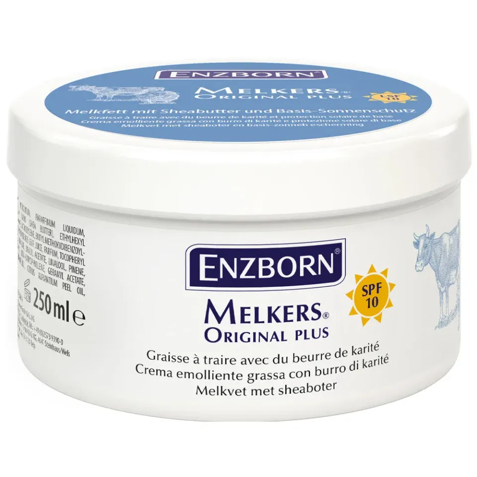 Enzborn Melkers Original Sheabutter Plus grasso pelle 250ml SPF10
