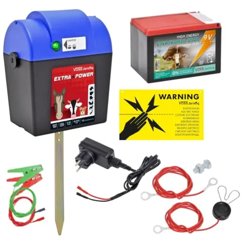 VOSS.farming Extra Power elettrificatore recinto 9V/12V/230V set
