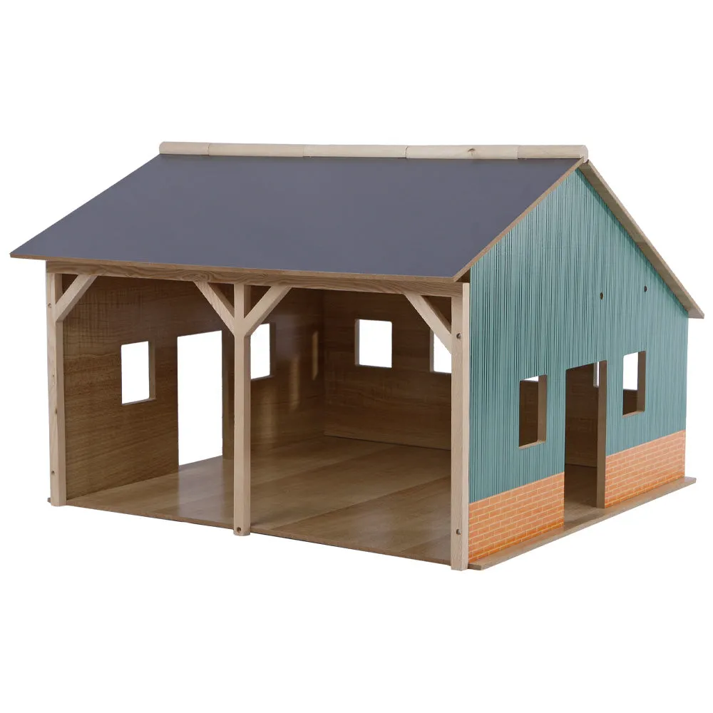 Beikircher Grünland Farm Shed capannone giocattolo 2 posti 1:16 legno