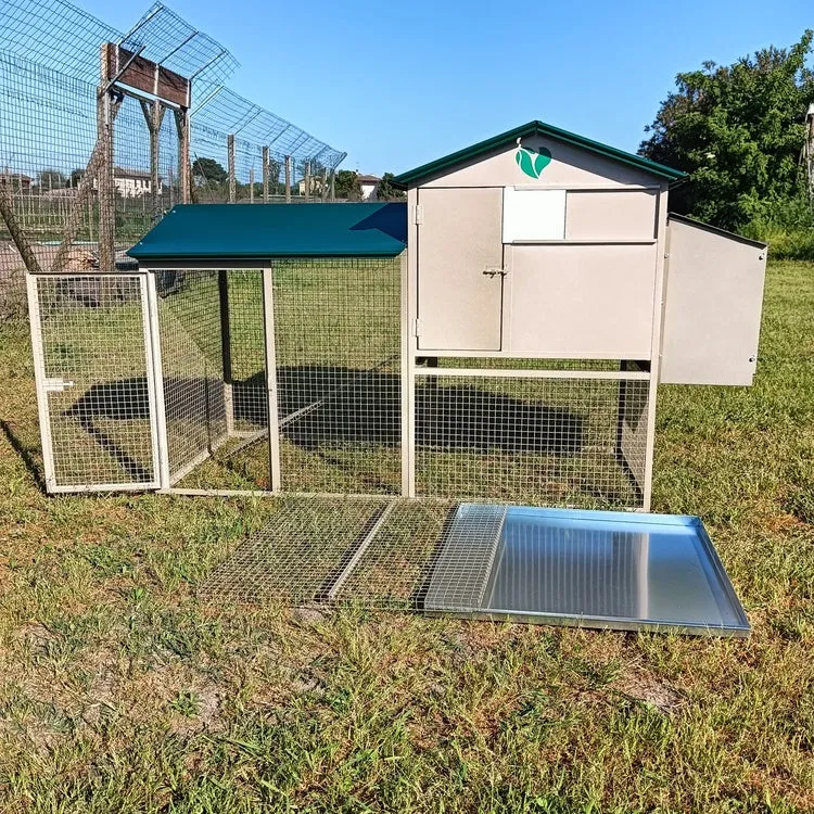 Il Verde Mondo Padovana pollaio ferro 160 cm per 4 galline