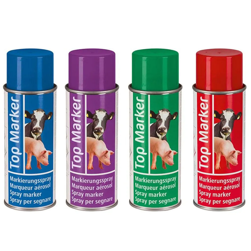 Beikircher Grünland Spray TopMarker 500 ml Blu per Bestiame