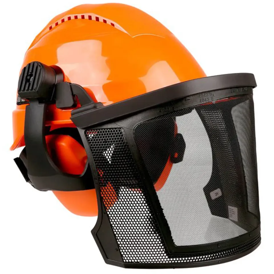 Skytec Redwood casco forestale con visiera e cuffie KWF