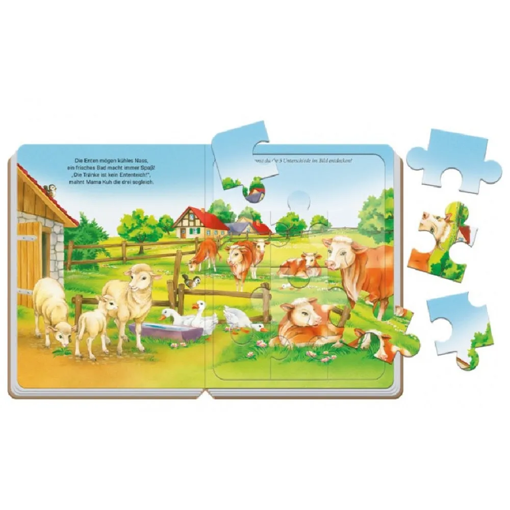Beikircher Grünland Agritura libro puzzle fattoria 4 puzzle