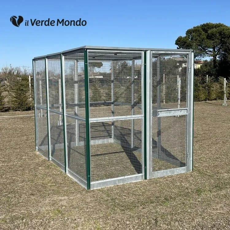 Il Verde Mondo recinto galline scoperto 3x2 rete 25x25 mm