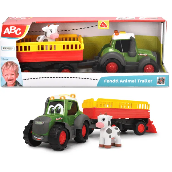 ABC Fendt trattore giocattolo rimorchio animali 3 anni