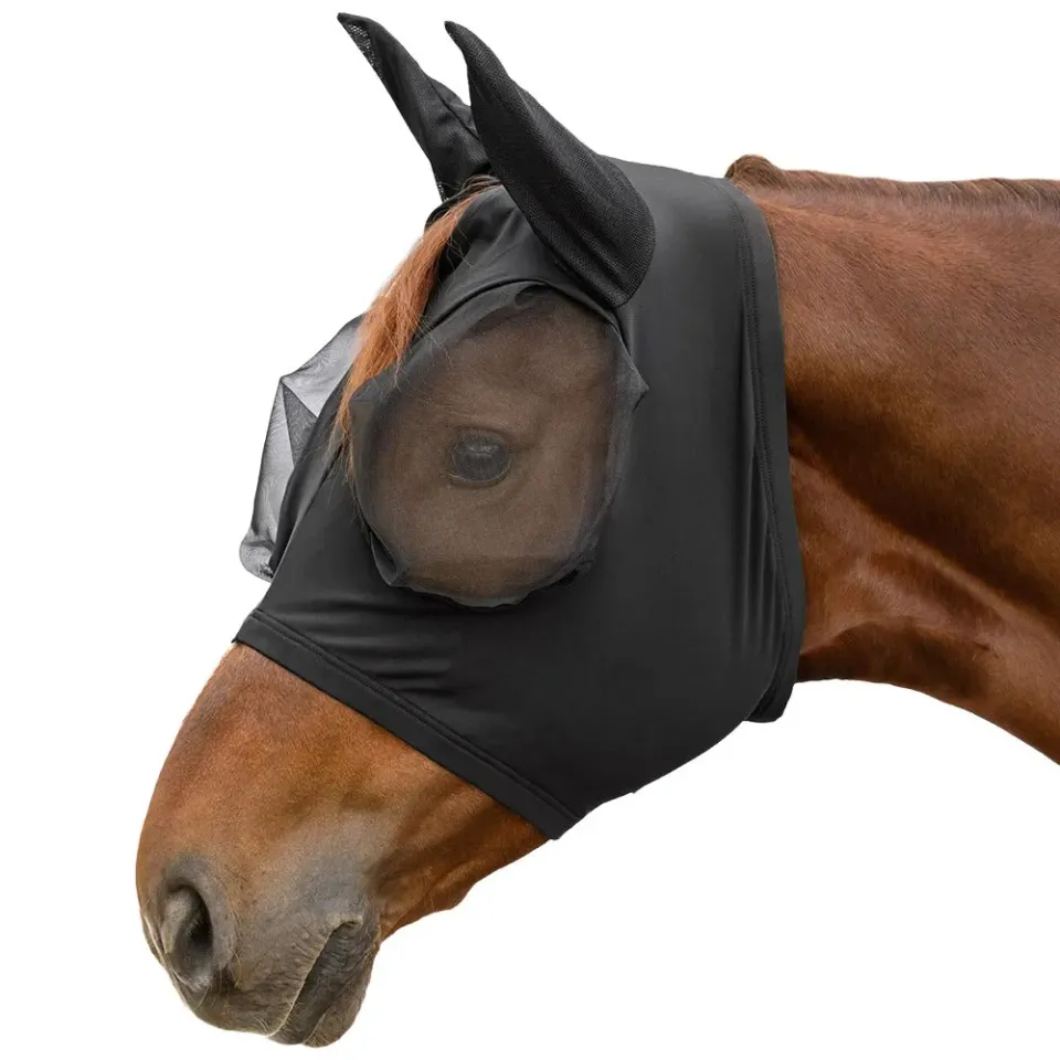 Puck Flex maschera antimosche nera Full elastica