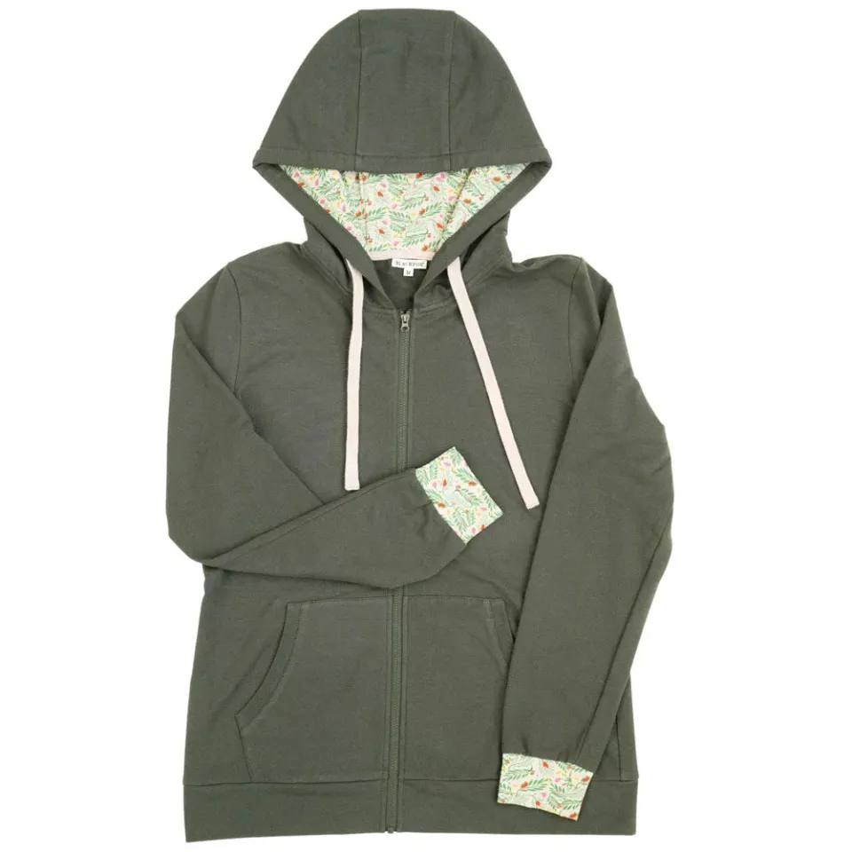 Blackfox Melody felpa cappuccio oliva L cotone