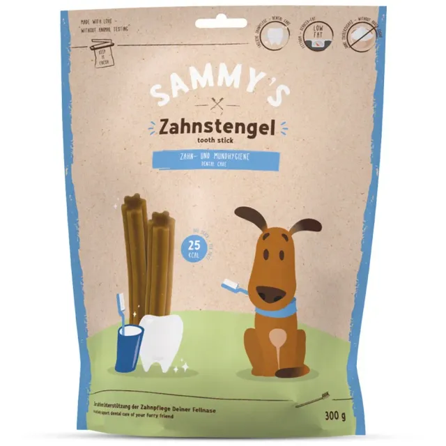 Sammy's Dental Sticks snack cane dentale 300g senza zucchero