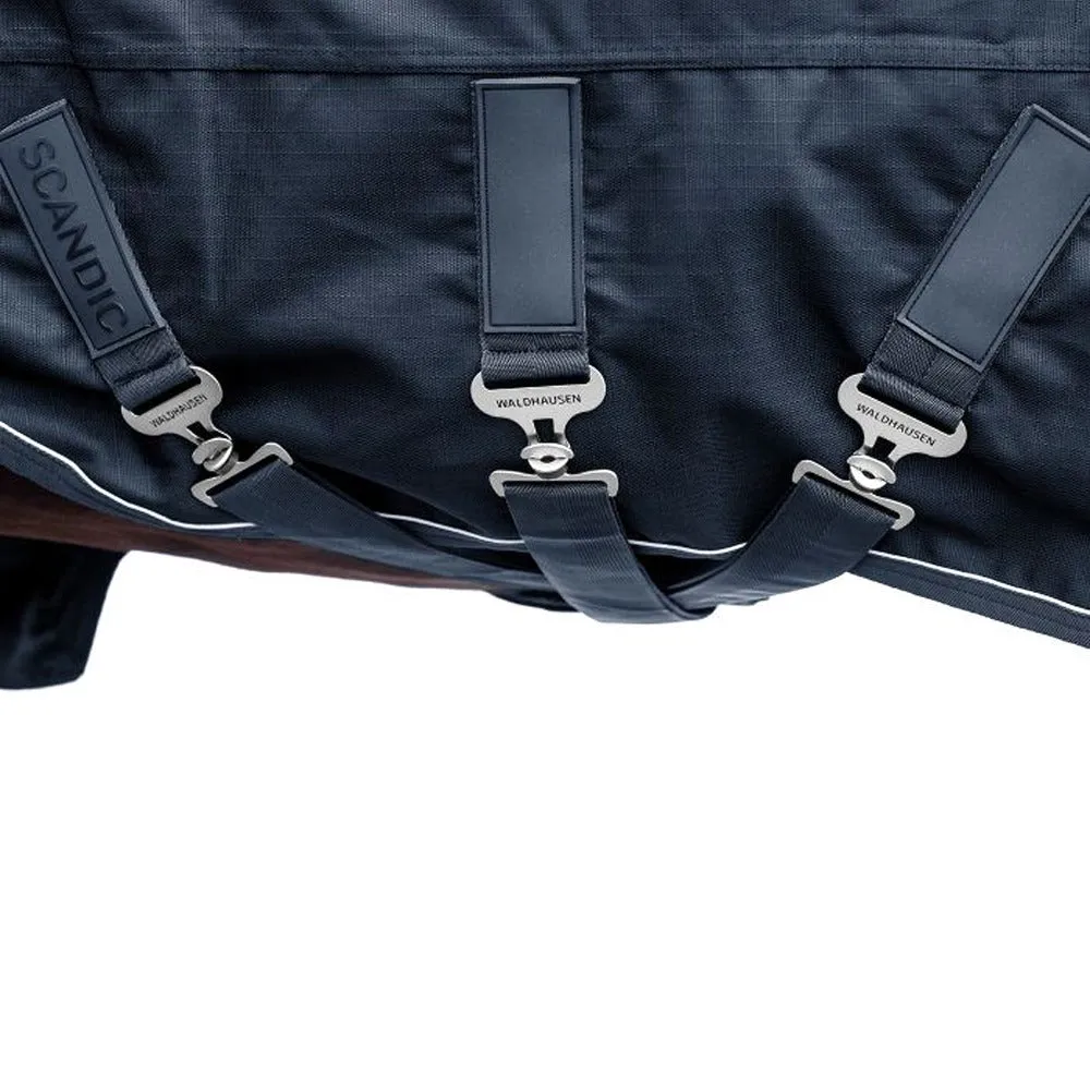 Waldhausen Scandic coperta outdoor cavallo 50g nera 145