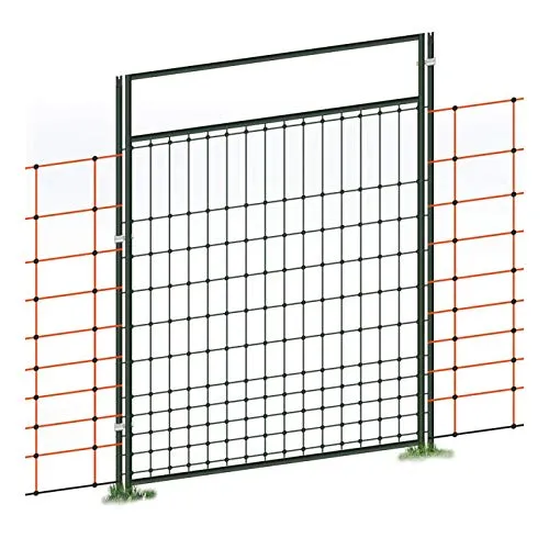 VOSS.farming Porta Rete Elettrificabile 125 cm Cancello 86 cm Set Completo