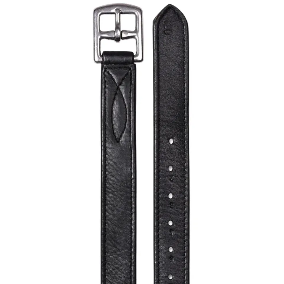 Waldhausen X-Line Soft staffili pelle neri 140 cm coppia 25 mm