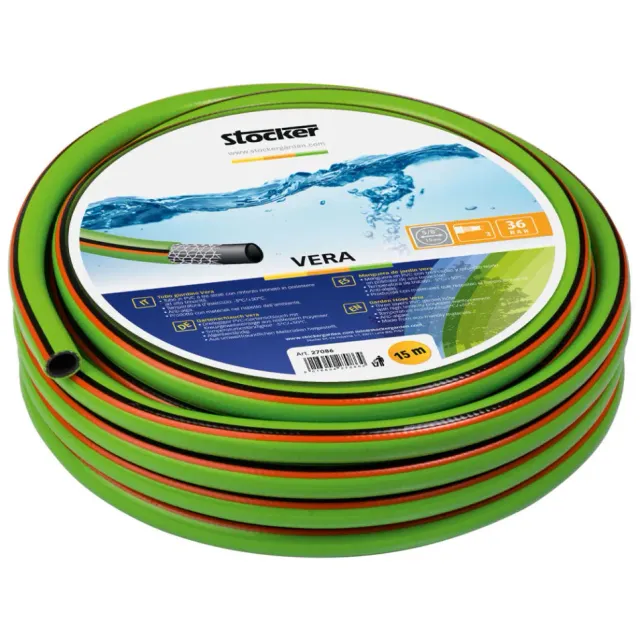 Vera tubo giardino PVC 15 m 1/2 3 strati 40 bar