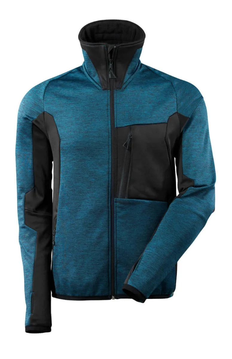 Mascot Modern Fit felpa pile zip verde muschio/nero XL