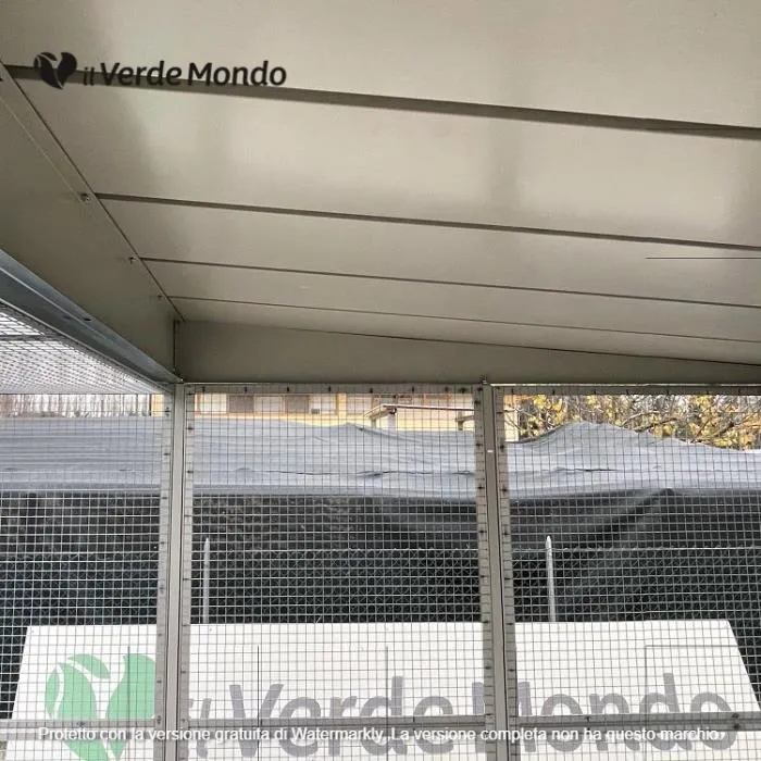 Il Verde Mondo Rete Uccelli recinto galline 4x2 m coperto
