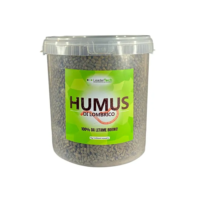 Leadertech Humus Lombrico pellet concime 9 kg bio